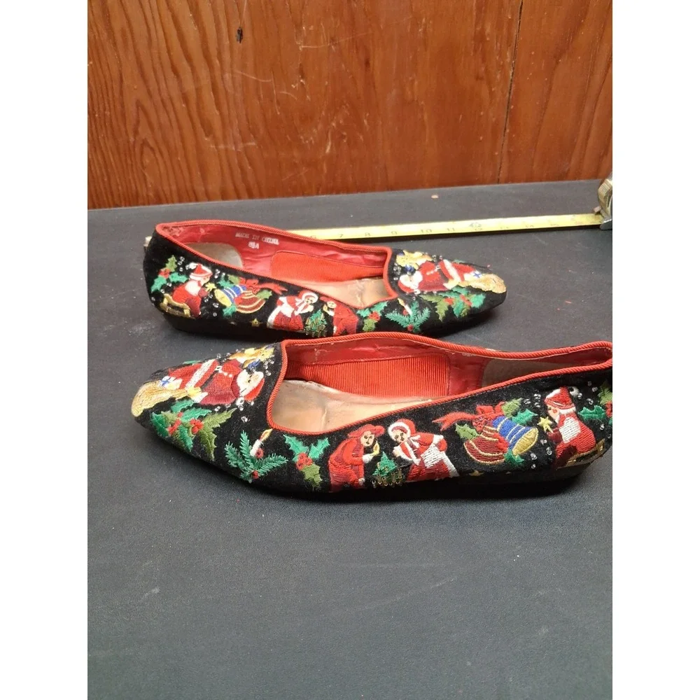 Frankie And Baby Beverly Feldman Womans Christmas Flats/Shoe's